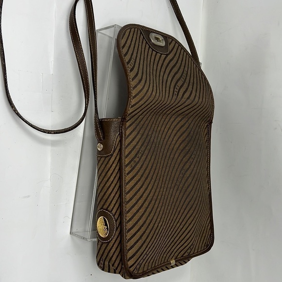 Mark Cross Canvas Logo’d Flap Turnlock Crossbody Bag - Picture 15 of 16